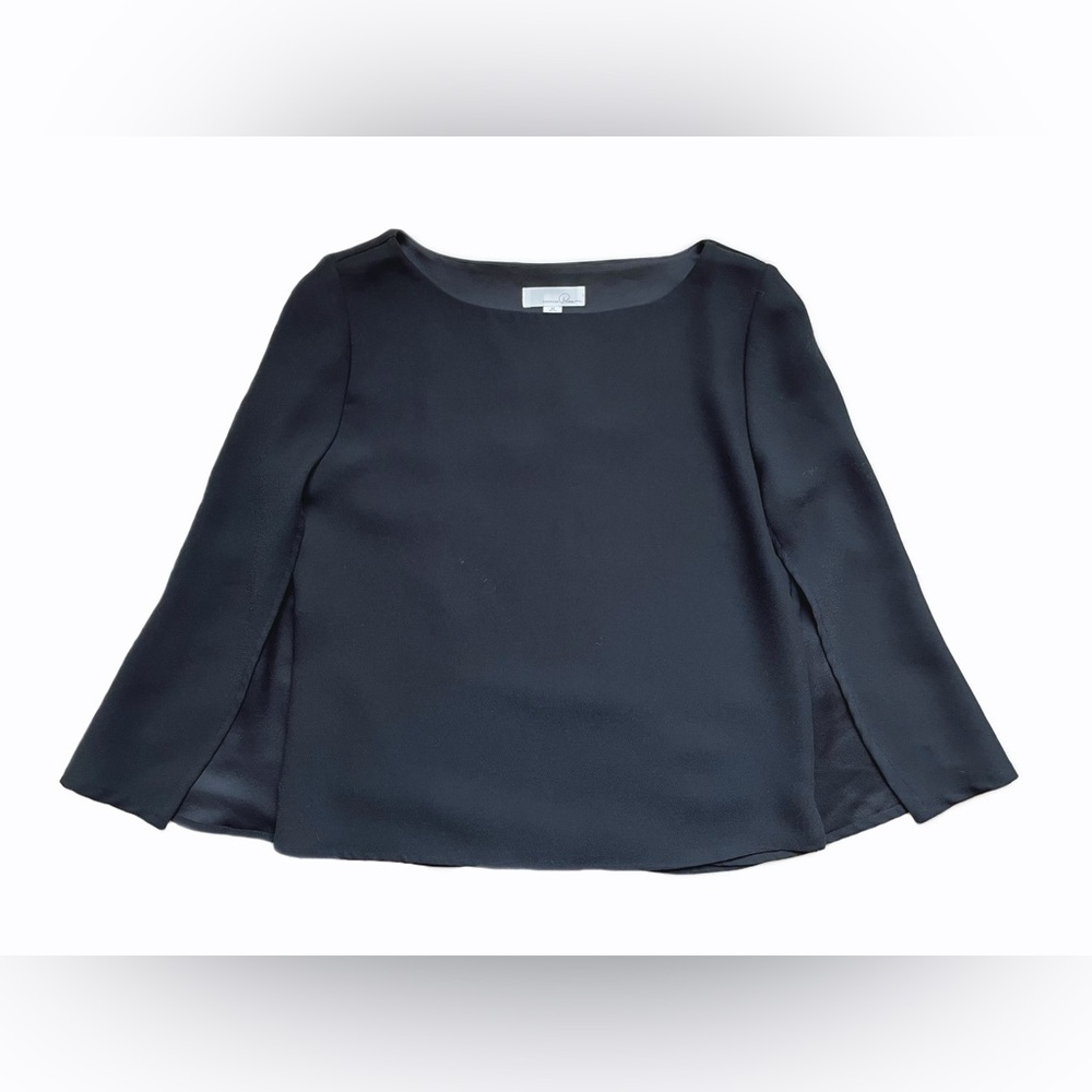 Emerson Rose Women’s Sleeveless Cape Style Blouse Top Draped Back Overlay NWOT